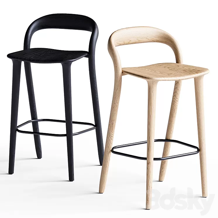 Bar stool Lugano 3D Model Free