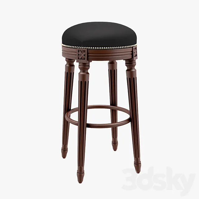 Bar stool Luigi - Seven Sedie 3D Model