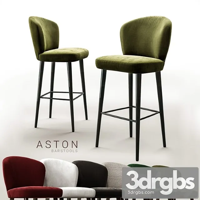 Bar stool minotti aston 2 3D Model Free