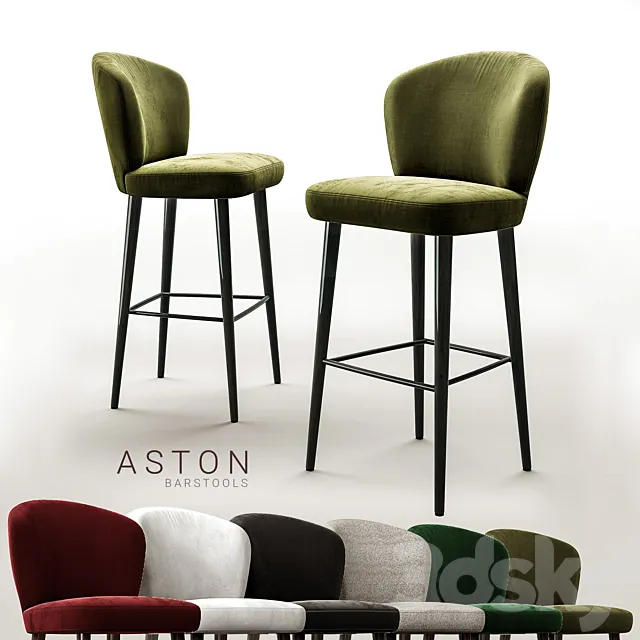 Bar stool minotti aston 3DModel