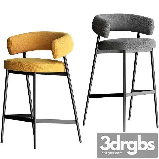 Bar Stool Nena 3D Model Free