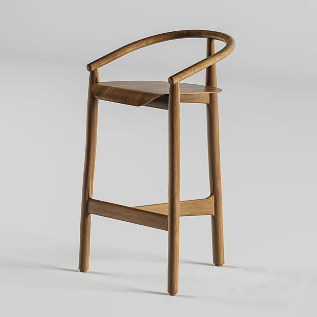 Bar stool Paged EVO H-2940 3D Model