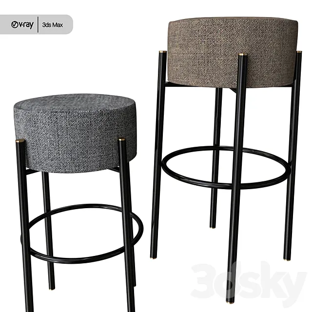 Bar stool peg 3D Model