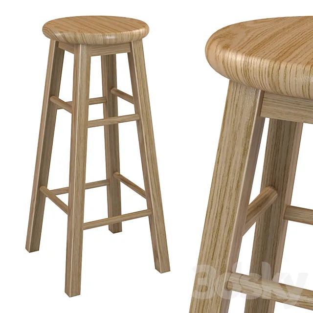 Bar stool Promo 3D Model
