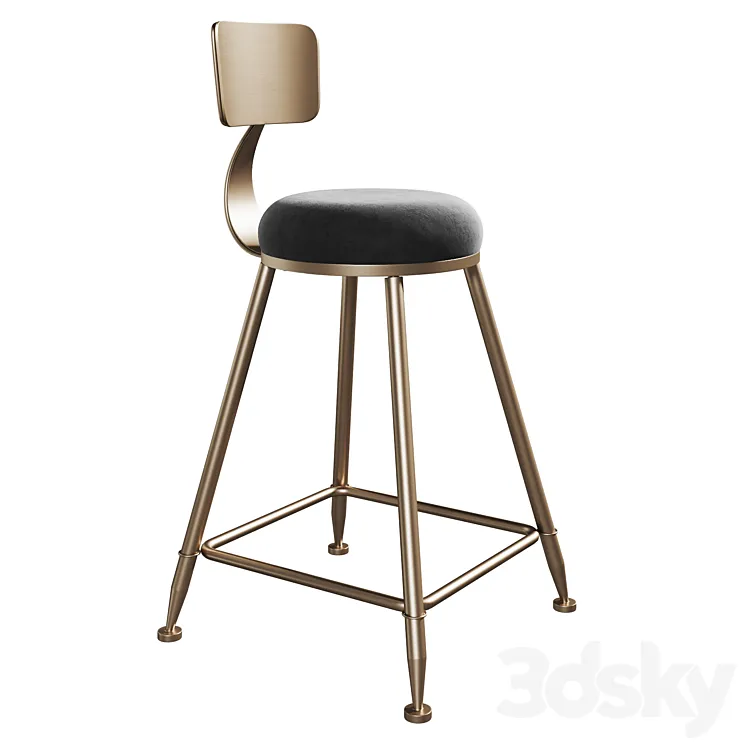 Bar stool SUNSHINE 3D Model Free