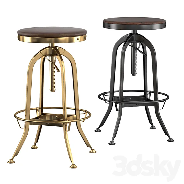 Bar stool TOLEDO 3D Model