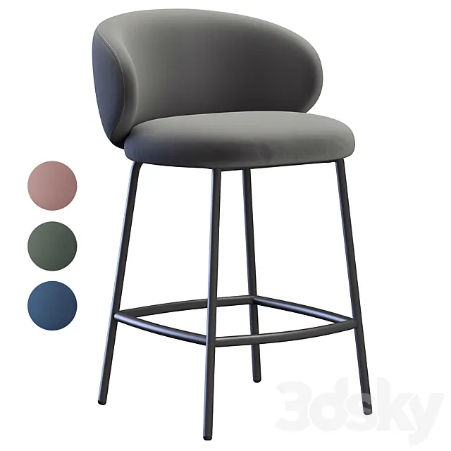 Bar stool Tuka Cb 3D Model