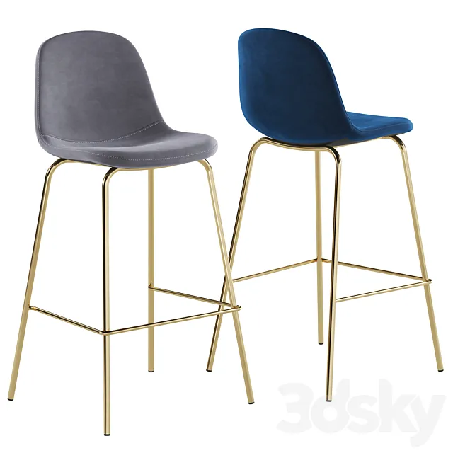 Bar stool Valencia 3D Model