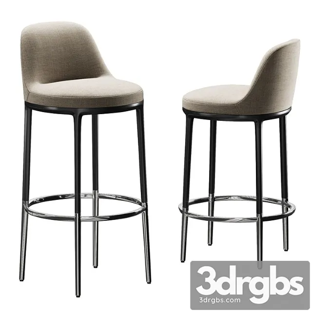 Bar stools b & b maxalto caratos 2 3D Model Free