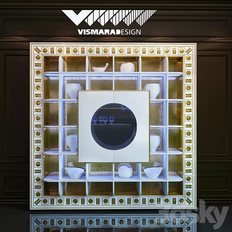 Bar VISMARA The frame container bar-Glass Eyes 3D Model