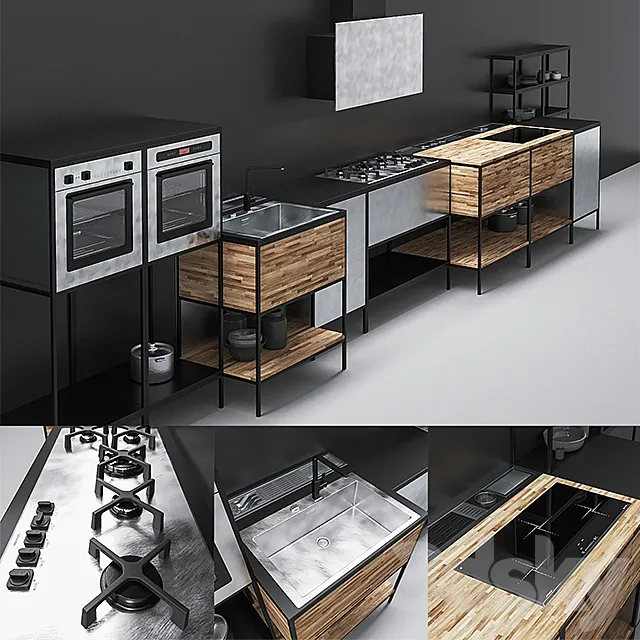 BARAZZA KITCHEN 01 3D Model