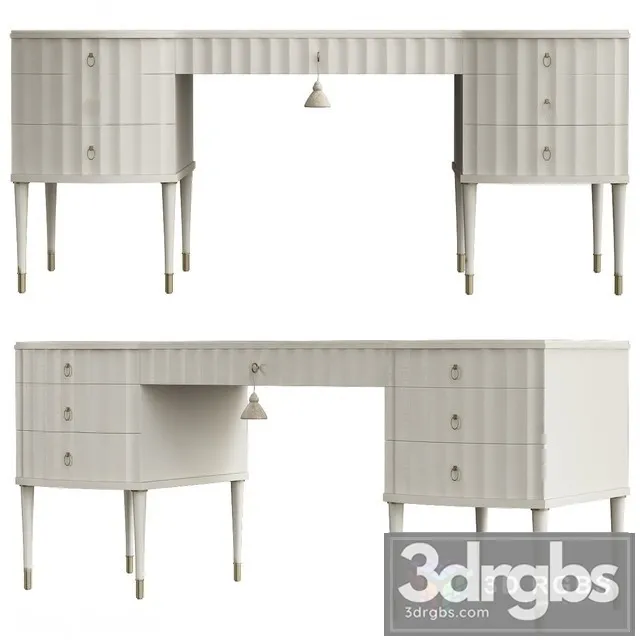 Barbara Barry Ladys Desk 3D Model Free
