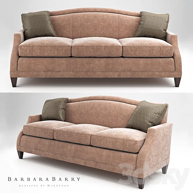 Barbara berry_Sloane sofa 3D Model
