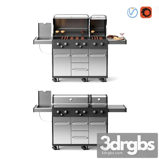 Barbecue 09 3D Model Download