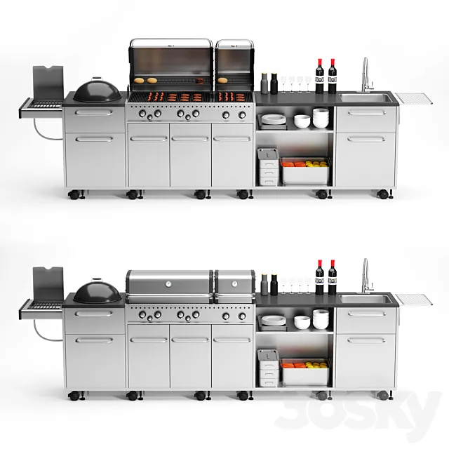 Barbecue 12 3D Model