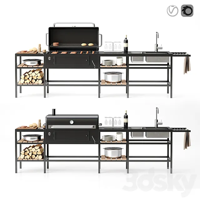 Barbecue 17 3D Model
