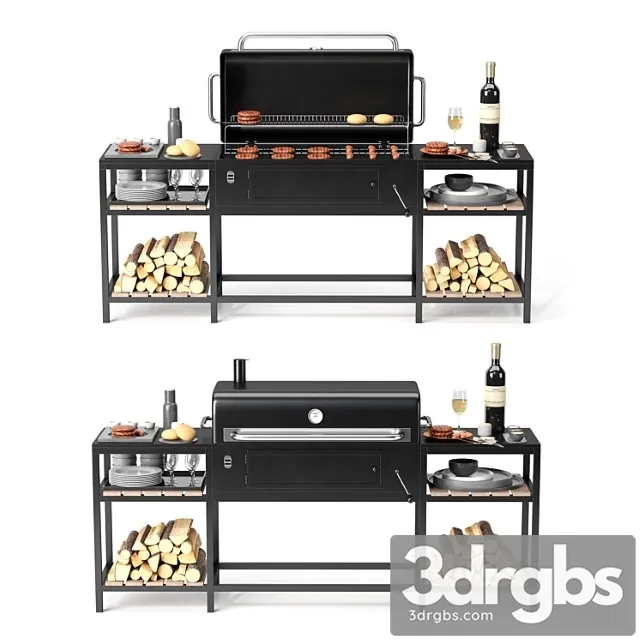 Barbecue 24 3D Model Free