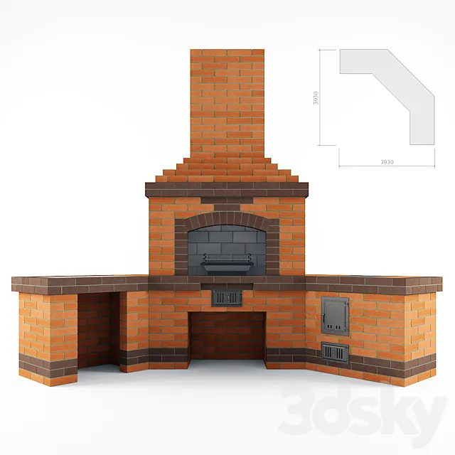 Barbecue 3D Model