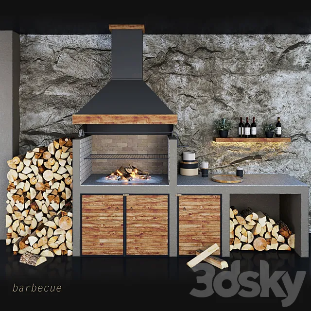 Barbecue 3D Model