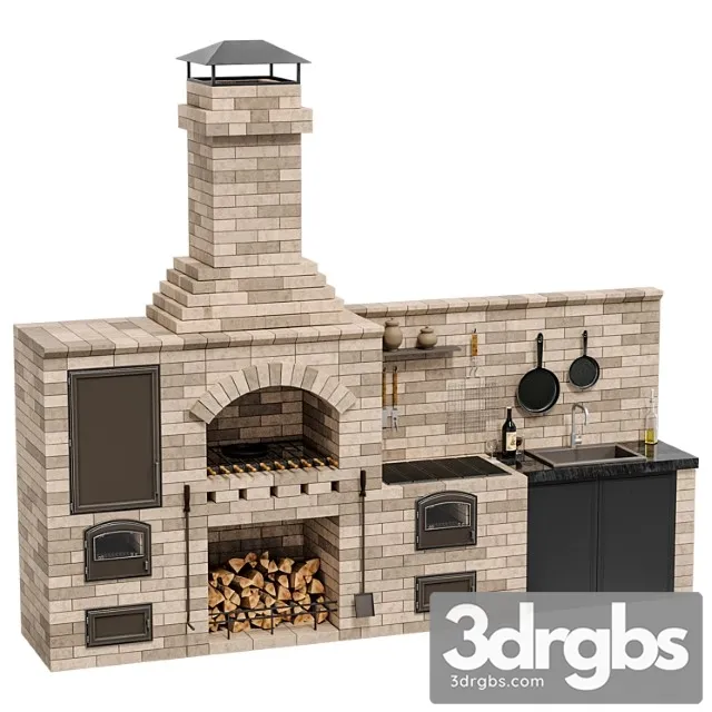 Barbecue Big R 78 Radius 3D Model Free