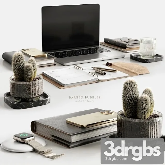 Barbed Bubbles 3D Model Free