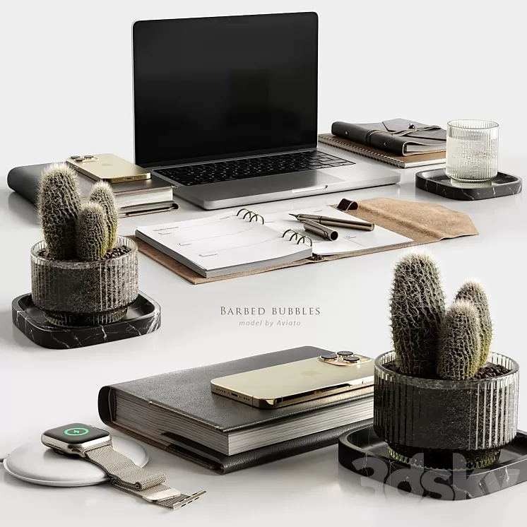 Barbed bubbles 3D Model Free