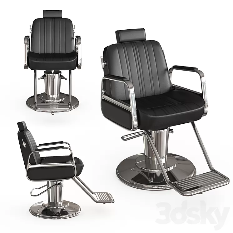 Barber chair cadilla 3D Model