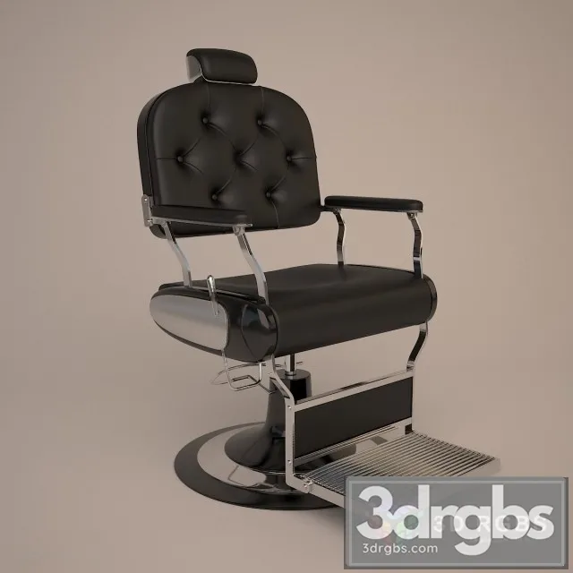 Barber Leather Chair 3D Model Free