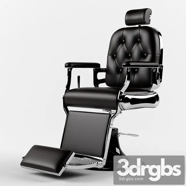Barbershop chair 3D Model Free