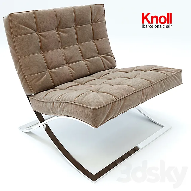 barcelona chair knoll 3DModel