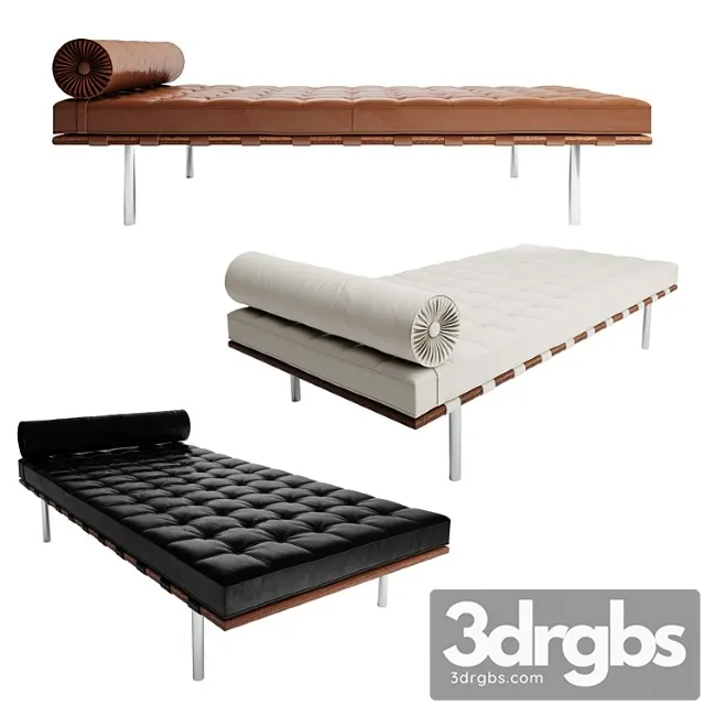 Barcelona Daybed 2 3D Model Free