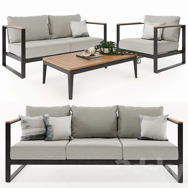 Barcelona Outdoor Sofa 3DModel