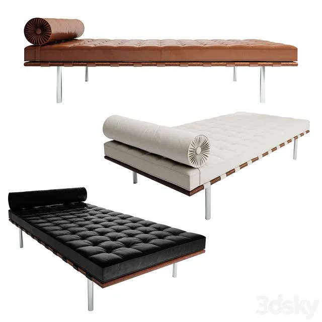 Barcelona_daybed 3D Model