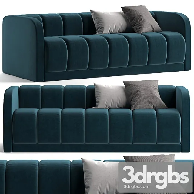 Bardot sofa west elm 2 3D Model Download