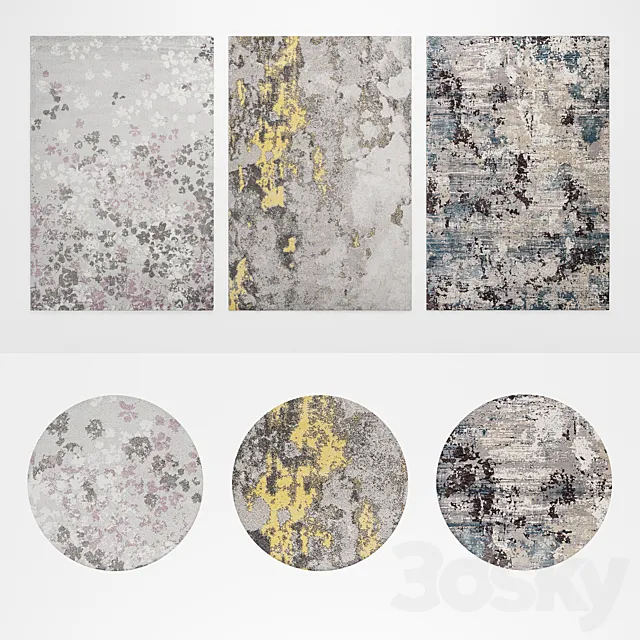 Bargainarea Rugs Collection 1 3D Model