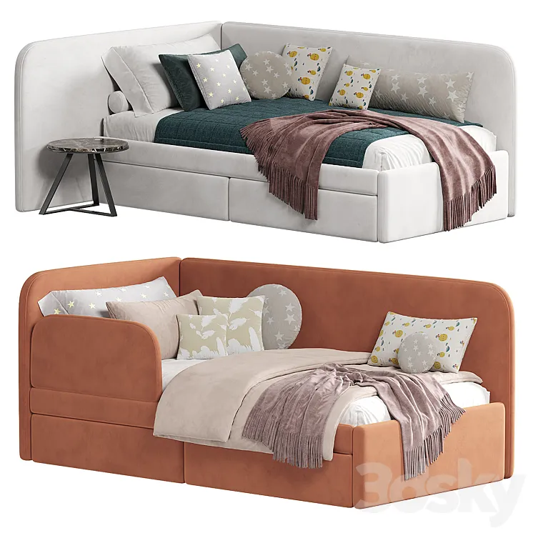 Bari II Bed 3D Model Free