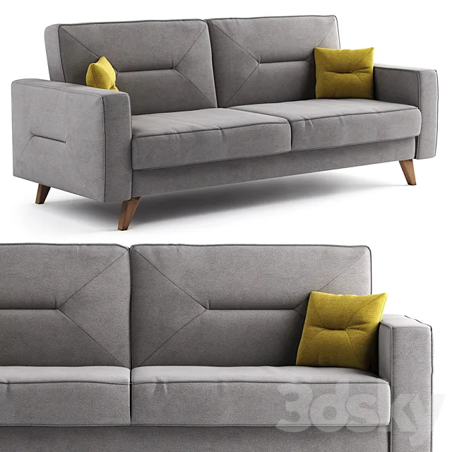 Bari sofa (3-seater) 3D Model