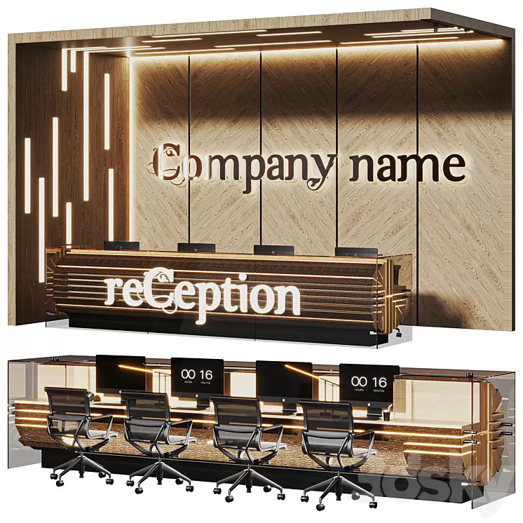 Bark Reception 3D Model