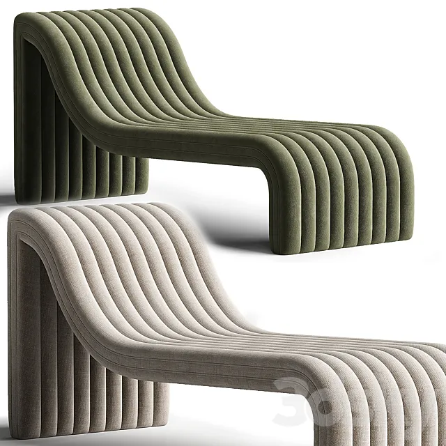 Barker Chaise Lounge 3D Model