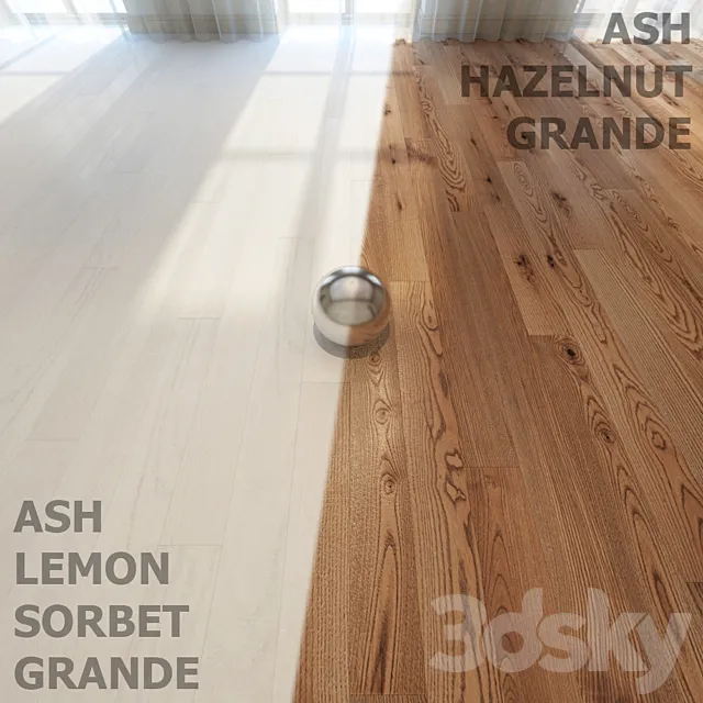 Barlinek ASH HAZELNUT GRANDE ASH LEMON SORBET GRANDE 3D Model