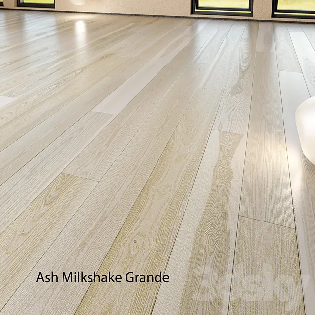 Barlinek Floorboard - Pure Line - Ash Milkshake Grande 3D Model