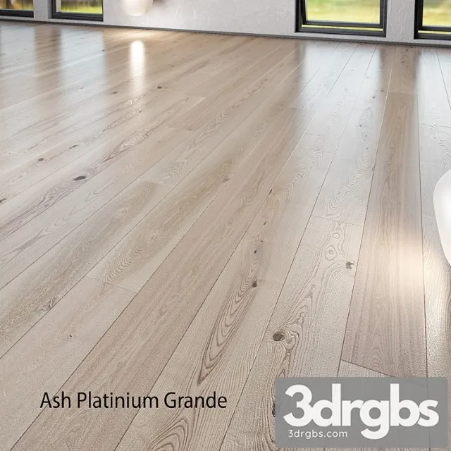 Barlinek floorboard - pure line - ash platinium grande 3D Model Free