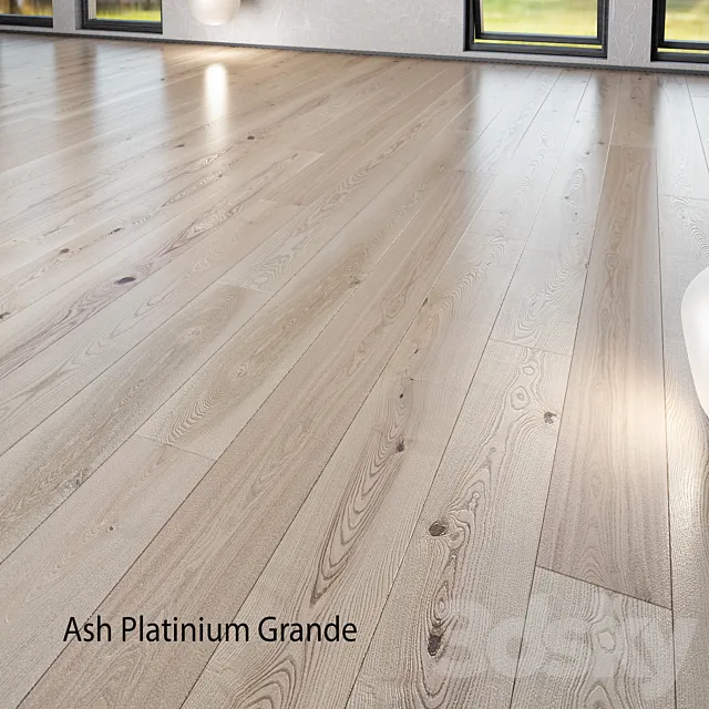 Barlinek Floorboard - Pure Line - Ash Platinium Grande 3DModel