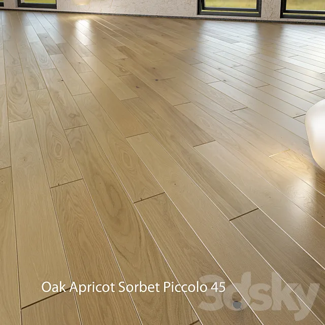 Barlinek Floorboard - Pure Line - Oak Apricot Sorbet Piccolo 3D Model