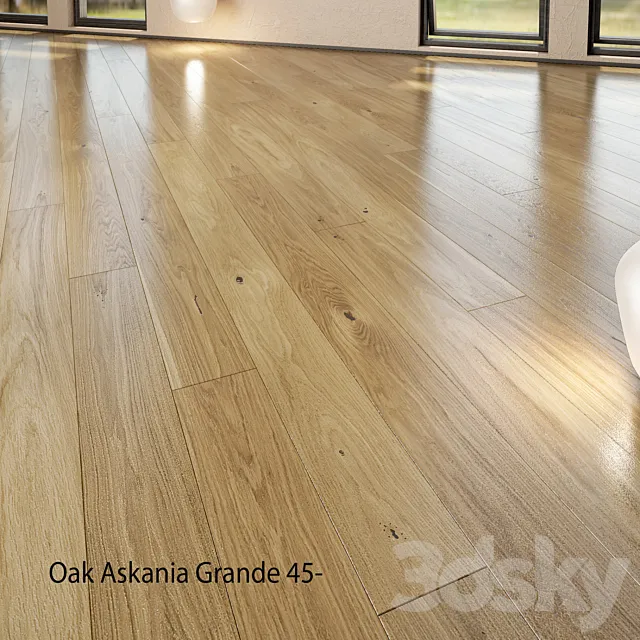 Barlinek Floorboard - Pure Line - Oak Askania Grande 3D Model