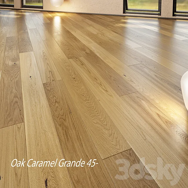 Barlinek Floorboard - Pure Line - Oak Caramel Grande 3D Model