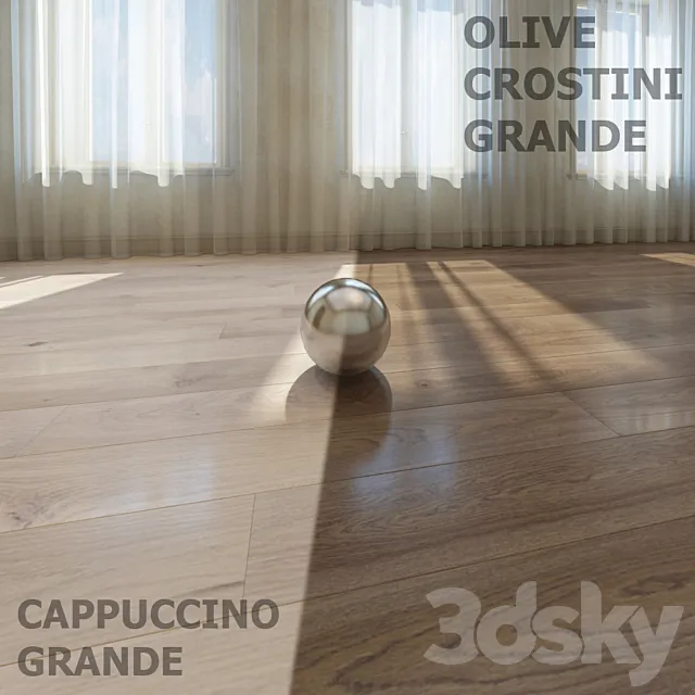 Barlinek OAK CAPPUCCINO GRANDE_OLIVE CROSTINI GRANDE 3D Model