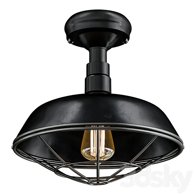 Barn balcony 3D Model