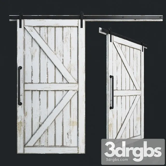 Barn door 3D Model Free