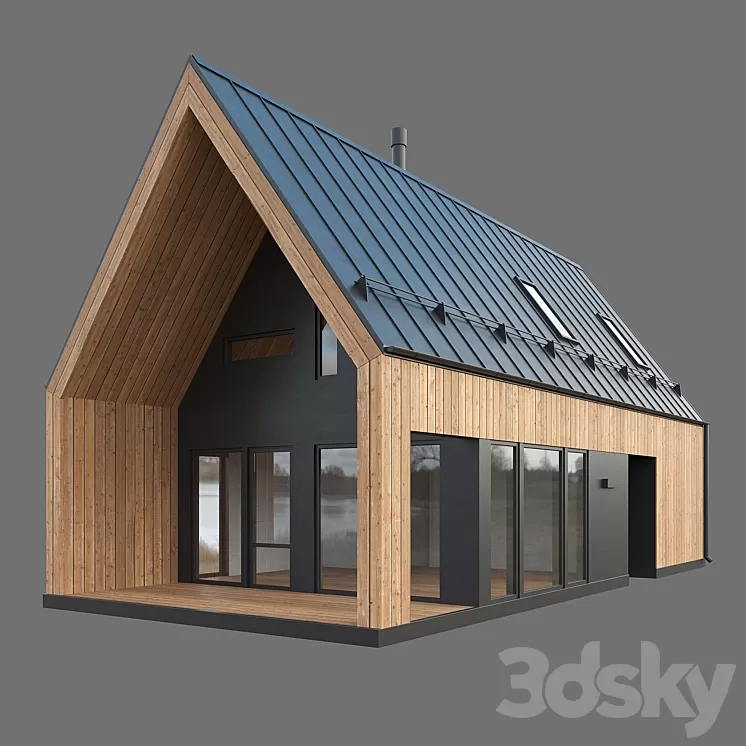 Barn house 01 3D Model